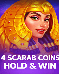 4 Scarab Coins: Hold and Win